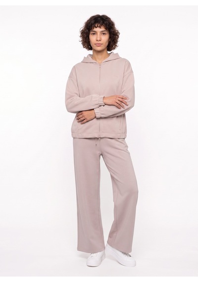 Jeep J6wl-swt7030 Bej Kadın Kapüşonlu Oversize Sweatshirt