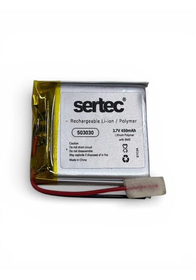 Sertec 503030 3.7v 450mah Li-polymer Pil Devreli/1.5a 05413946