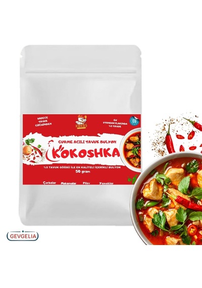 Okoshka Acılı Tavuk Bulyon 50 G %5 Tavuk Göğsü İçeren Tek Bulyon