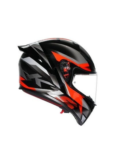 Agv Kask/k1 S E2206 Fastlap Conf. Kask Kırmızı Beyaz Siyah