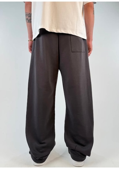 Zaee Yazlık Basic Ayarlanabilir Paça Baggy Eşofman Altı Füme