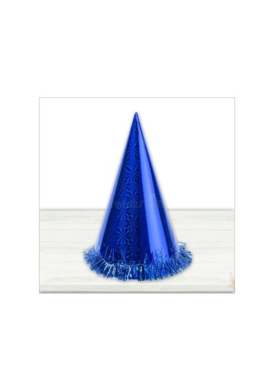 Hologram Karton Şapka. 32 CM - Lacivert