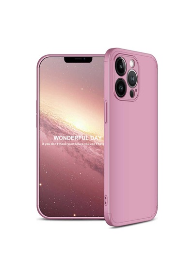 Apple Uyumlu iPhone 13 Pro Max Kılıf Zore Ays Kapak Rose Gold