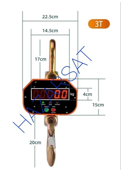 5 Ton Askılı Vinç Baskül Kantar - Akülü Model -uzaktan Kumandalı