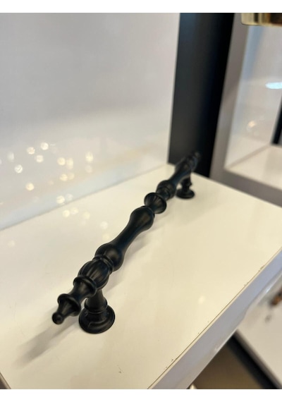 Ada Metal Kulp 128mm Mat Siyah Dolap Kapak Modern Tv Ünite Çekmece Mobilya Komidin Vestiyer Mat Siyah