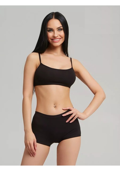 Moncorno Model Boxer Popo Şekillendirici İz Yapmayan Seamless Külot Siyah Renk Siyah