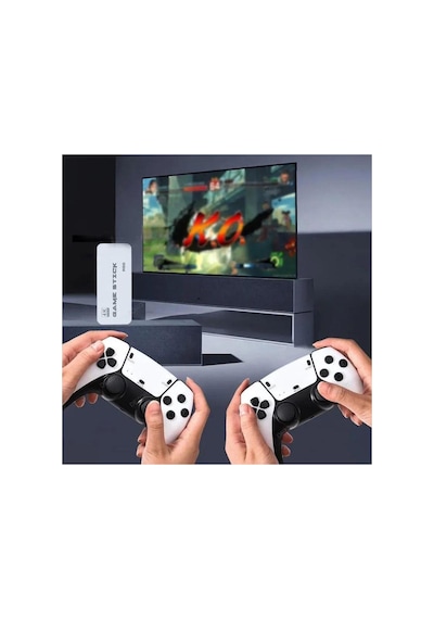 M15 Pro Game Stick Retro Oyun Konsolu 2 Kablosuz Kol 64 Gb 20000 Oyun Tv Ps1 Hdmı 4k Arcade Oyunları