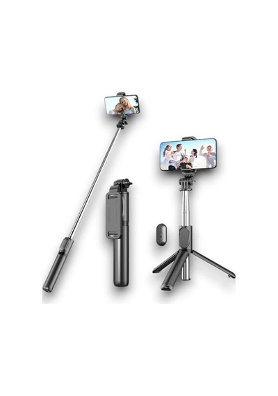 Northcity Selfie Çubuğu - 360 Dönen Telefon Tutucu, Tripod Ve Bluetooth Uzaktan Kumanda
