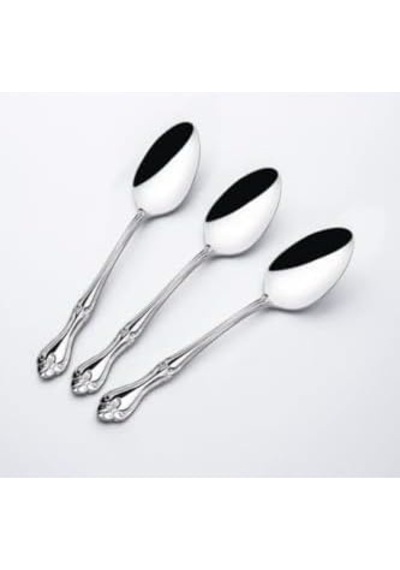 Tatlı Kaşık - 6 Lı Tatlı Kaşığı Açık Gri
