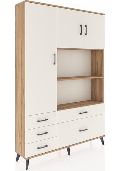 Arges Dolap 7 Raflı 5 Çekmeceli 3 Kapaklı 132x30x195 Çam-ayta... Çam Arges Dolap 7 Raflı 5 Çekmeceli 3 Kapaklı 132x30x195 Çam-ayta... Çam
