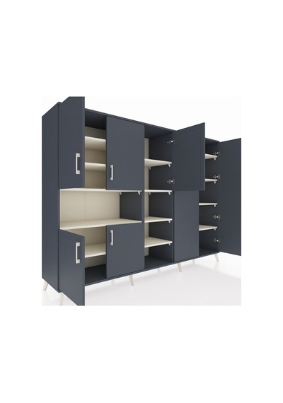 Hyperion Dolap 13 Raflı 7 Kapaklı 220x44x163 Antrasit-antrasit/ay Antrasit-antrasit/aytaşı Hyperion Dolap 13 Raflı 7 Kapaklı 220x44x163 Antrasit-antrasit/ay Antrasit-antrasit/aytaşı
