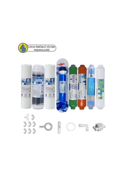 Purefer Açık Kasa Çif Sedimentli Sertifikalı 8li Filmtec Dupon Mebran Mineral +alkalili+detox