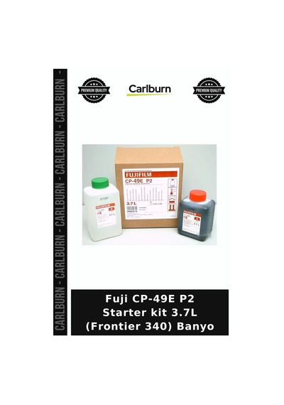 Delux Serisi Fuji Cp-49e P2 Starter Kit 3.7l Frontier 340 Banyo Fotoğraf Kimyasali Baskı Malzemesi Diğer