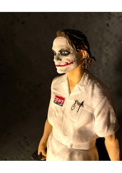 The Dark Knight Joker Hemşire Koleksiyon Figürü - 20 Cm Dev Boy Özel Tasarım