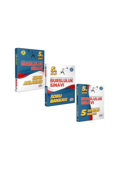 Editör 5.sınıf Bursluluk Konu Soru Ve Deneme Seti 3 Kitap