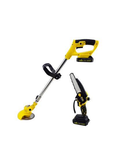 Dawreek Yellow21 İkili Tırpan Seti Şarjlı Tırpan + Testere