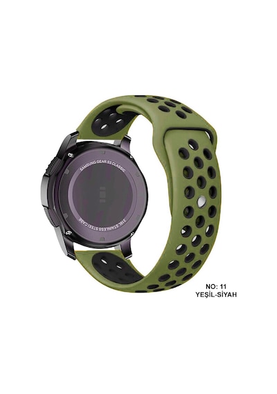 Huawei Watch Gt2 46 Mm Kordon 22 Mm Delikli Spor Silikon Kayış