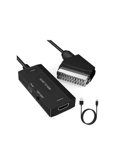 Lexroo Ga95 Scart To Hdmi 1080p Hd Av Video Çevirici Dönüştürücü Adaptör