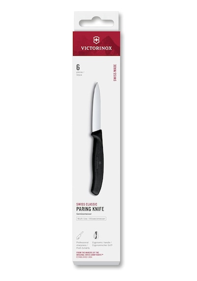 Victorinox 6.7603 Swissclassic 8cm Soyma Bıçağı, Siyah Çok Renkli
