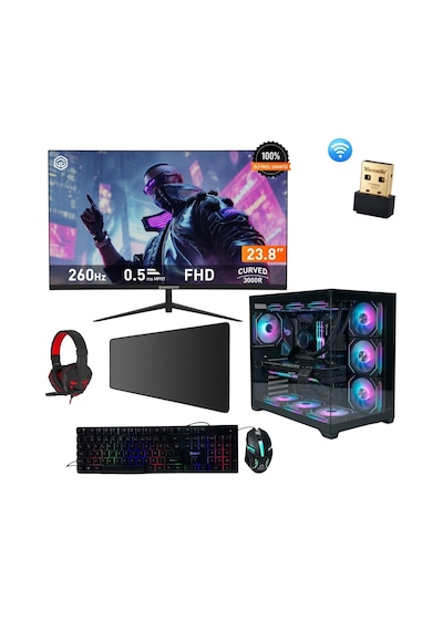 Ramtech Gamer3 R5-7500F 16 GB  1 TB SSD RTX5060 24" Free Dos Masaüstü Oyuncu Bilgisayarı