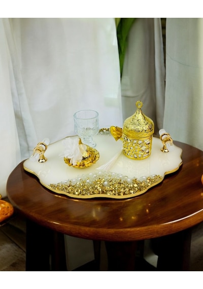Spark Söz Damat Kahve Tepsisi Siyah Siyah
