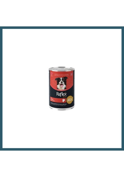 Reflex Plus Jöle İçinde Et Parçacıklı Kuzu Etli Yetişkin Köpek Konservesi 400 Gr Ob