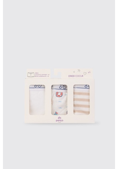 Panço Erkek Çocuk 3'lü Boxer Seti 2612bk14006 Renkli