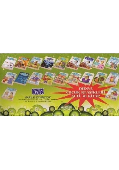Dünya Çocuk Klasikleri Seti - 50 Kitap Takım- Parıltı Yayınları