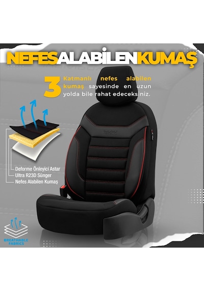 Otom Individual Design Ekstra Destekli Oto Koltuk Kılıfı - 550061876