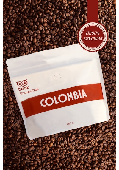 Colombia Orange Tabi Çekirdek Kahve 250 Gr , %100 Arabica Çekirdek Kahve