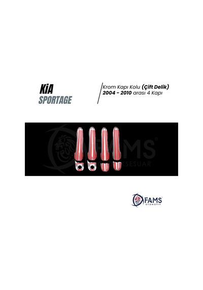 Kia Sportage Krom Kapı Kolu 4 Kapı 2004-2010 Arası Çift Delik