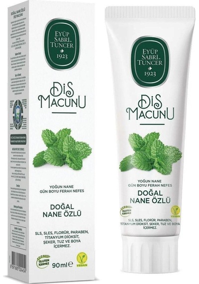 Eyüp Sabri Tuncer Doğal Nane Özlü Diş Macunu 12 x 90 ML