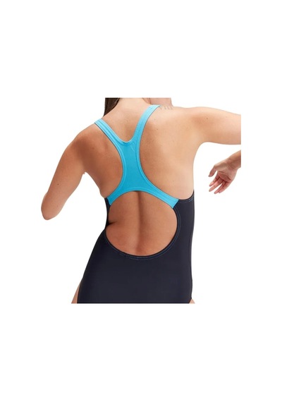 Speedo Medley Logo Kadın Yüzücü Mayosu Lacivert-turkuaz Lacivert