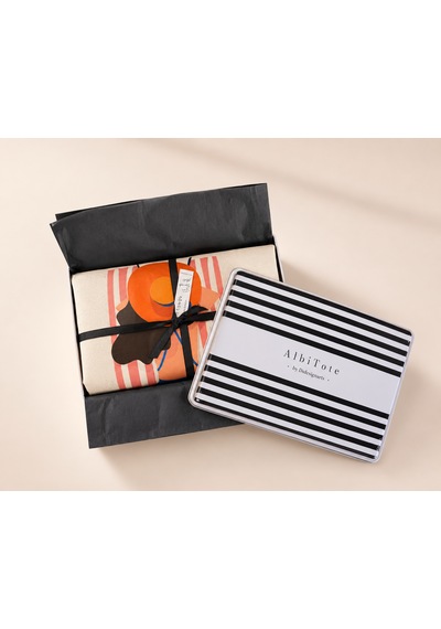 Albitote By Dsdesignarts Albitote Summer Capsule 01 - La Dolce Vıta Plaj Tote Bag Açık Bej