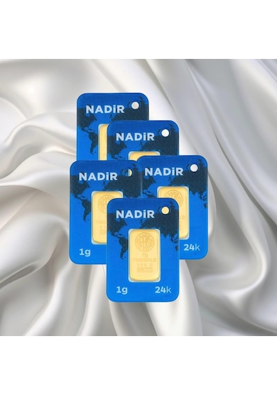 Leva Gold 1 Gr 24 Ayar Nadir Gram Altın 5 Adet