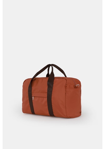 İcone Bag Kadın & Erkek Spor Çantası, Paraşüt Kumaş Önü Cepli Unisex Spor Fitness Gym Çantası Kiremit