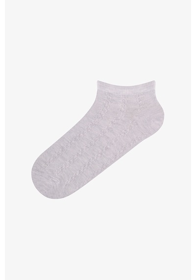 Penti Gri Soft Clouded Jakarlı 5 Çift Patik Çorap Gri Soft Multi