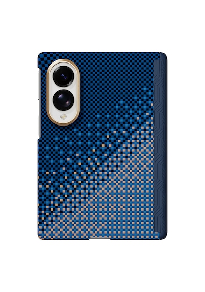 Galaxy Z Fold 8 Uyumlu Kılıf M-safe Özellikli Raptic Aramid Skinpro Serenity Serisi Kapak Lacivert
