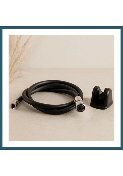 Bezos Taharetmatik Hortum 120 Cm Siyah Perlatörlü Ob