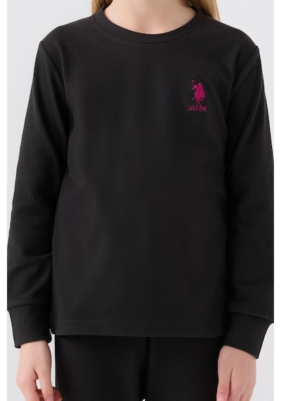 U.s. Polo Assn Kız Çocuk Siyah Pijama Takımı 5274-43693 Siyah