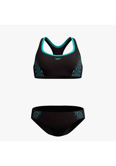 Speedo Placement 2 Kadın Siyah Bikini Takımı 8-00306016243