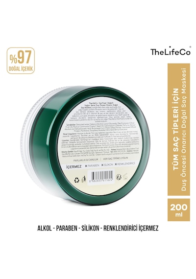 Thelifeco Derin Bakım - Doğal Şampuan 250 Ml & Saç Maskesi 200ml