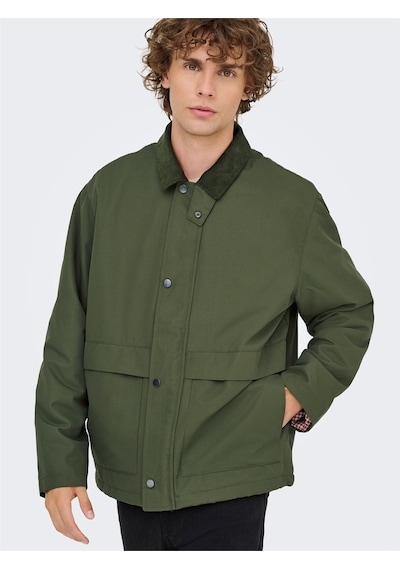 Only & Sons Onskosmo Padded Jacket Otw Vd Erkek Yeşil Ceket - 22034856