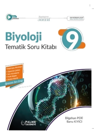 Palme Yayınevi 9.sınıf Joker Biyoloji Tematik Soru Kitabı