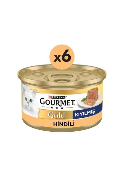 Gourmet Kıyılmış Hindi Etli Kedi Konservesi 6 Al 5 Öde 85 Gr