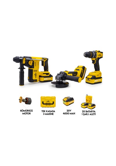 Dawreek Tech Akülü 3'lü Set Dt01s3