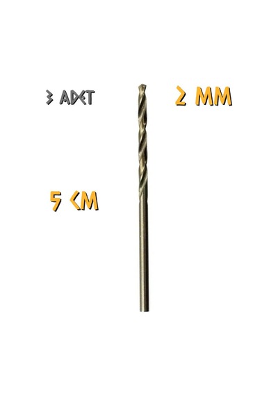 Kupa Tyson Metal Ahşap Delici Hss Matkap Ucu 2.0 Mm. - 3 Adet