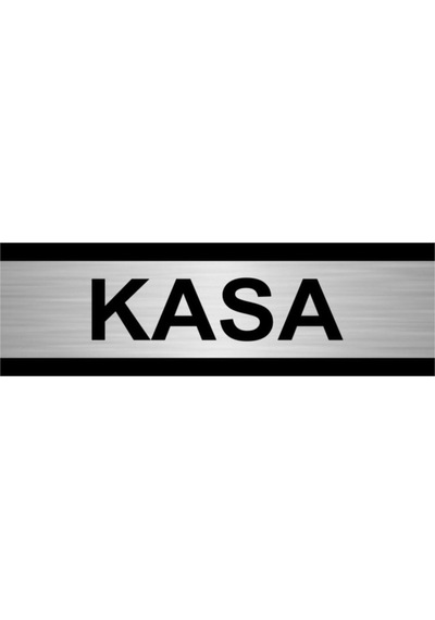 Kasa 10x20cm Gümüş Renk Metal Yönlendirme Levhası