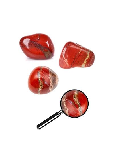 Tamburlanmış Kırmızı Jasper Taşı Kütle