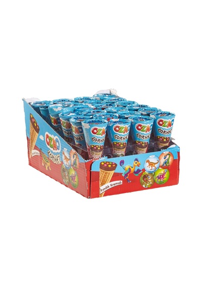 Şölen Ozmo Kornet Gofret 24x25g Sütlü Çikolata Kaplı Külah Bisküvi 5'li Avantaj Paketi - 5 Adet Tarı